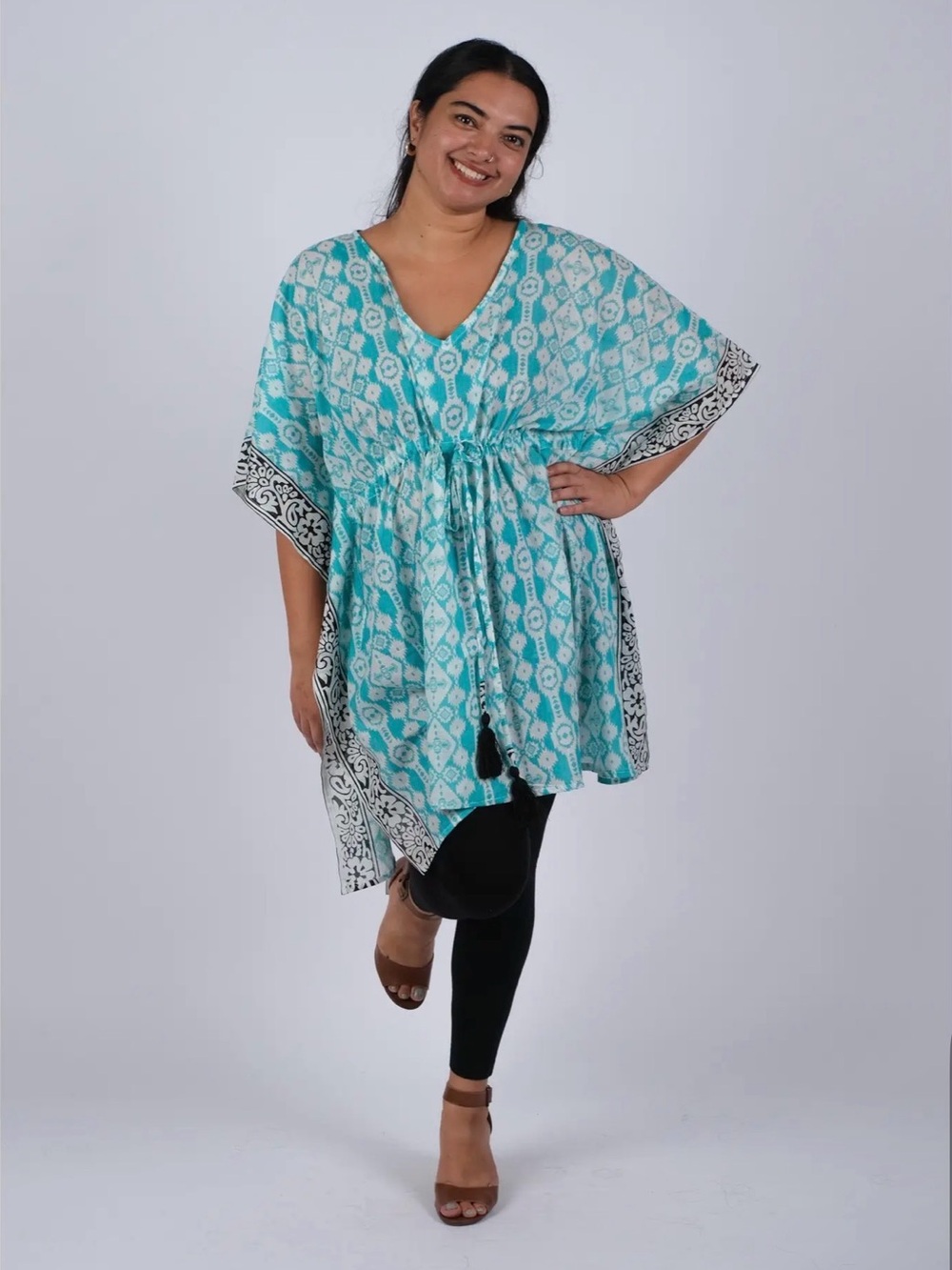 Sacred Threads Aztec Hippie Kaftan